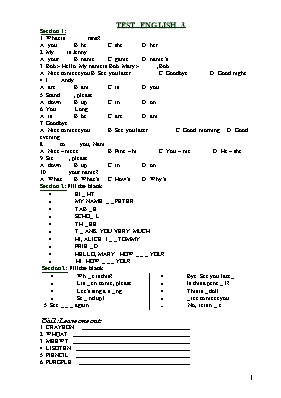 Đề thi IOE Lớp 3